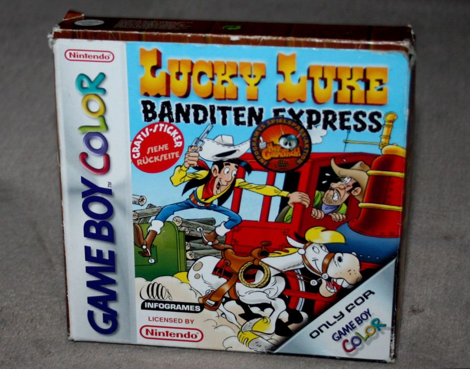 Game Boy COLOR " LUCKY LUKE ~ Banditen Express " OVP ~ Nintendo in Wallsbüll