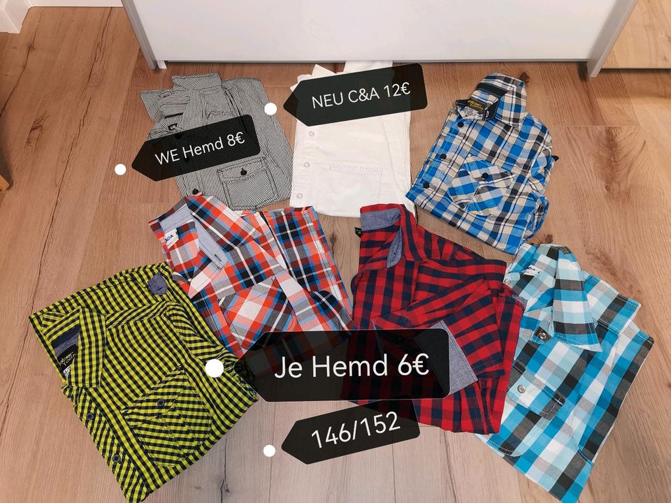 Jungen Hemden WE C&A  Gr. 146 ab 6€ Versand 2,50€ in Etzbach