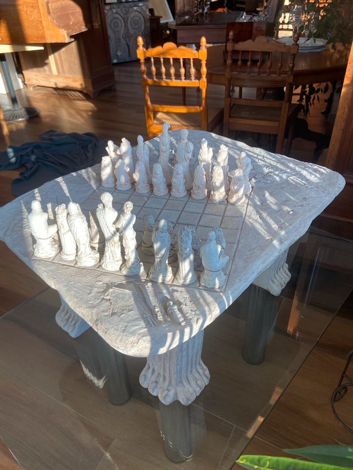 Schachspiel Tisch  Stein in Ottersberg