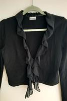 ✅️ Boho crop Cardigan Schleifen Volant Viskose langarm schwarz 38 Brandenburg - Potsdam Vorschau
