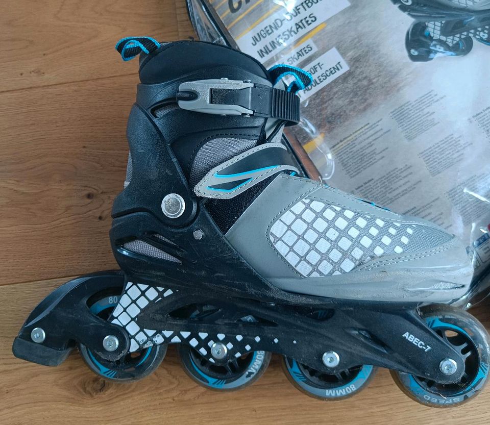 Inlineskates Softboot Gr.37-41 mit Protektoren Set in Großhansdorf