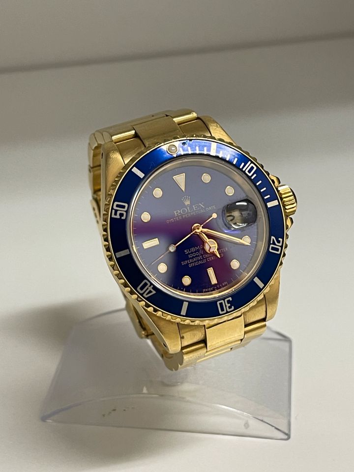 ROLEX SUBMARINER 16618 18K VINTAGE BOX CERTIFIED PRE OWNED in Karlsruhe