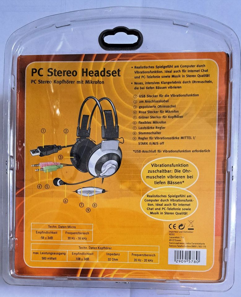 Headset PC Stereo originalverpackt - Стереогарнитура для ПК in Leipzig
