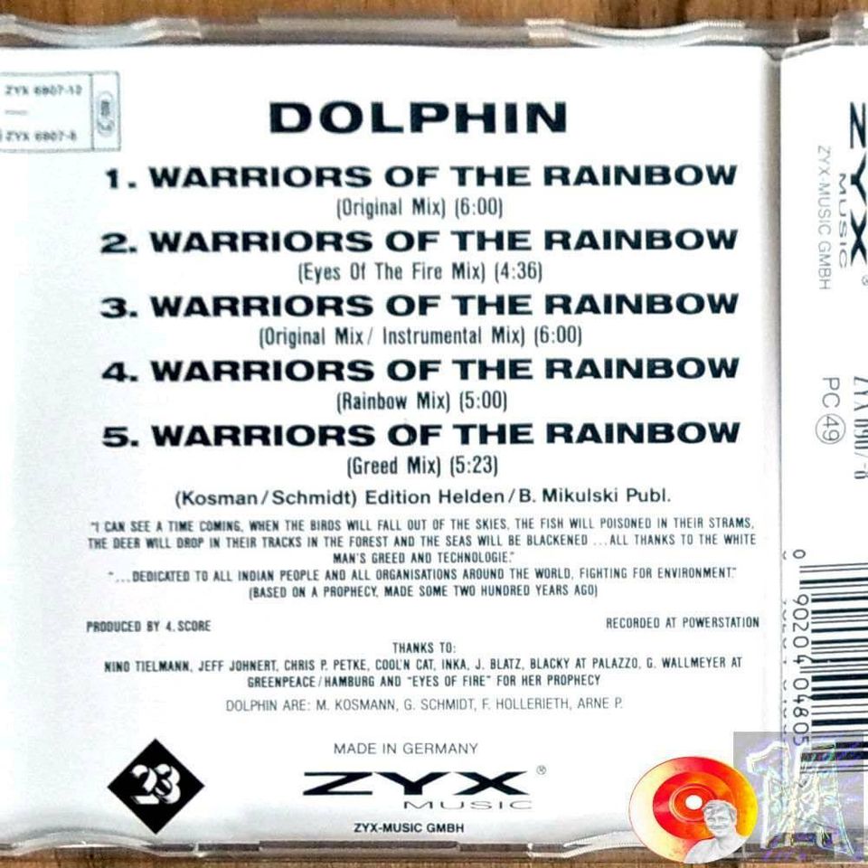 Dolphin ‎– Warriors Of The Rainbow⬅️maxi ➡️ in Neustadt in Holstein