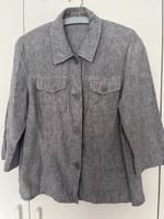 Leinen Kurz-Blazer Gr 40/42 grau/silber Niedersachsen - Barsinghausen Vorschau