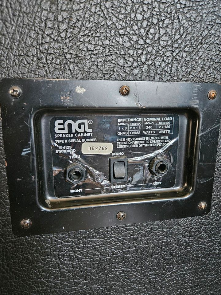 Engl E412S 4x12 Box mit 2x Celestion Vintage 30, 2x V12-60 in Rüsselsheim