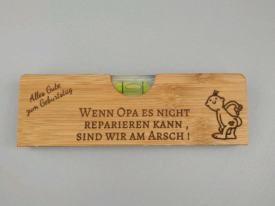 Wasserwaage, Flaschenöffner, Geschenk,personalisiert, Hochzeit in Papenburg