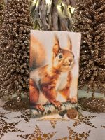 Holzscheit, Eichhörnchen, Weihnachtsdeko, Handarbeit, Neu Nordrhein-Westfalen - Gronau (Westfalen) Vorschau
