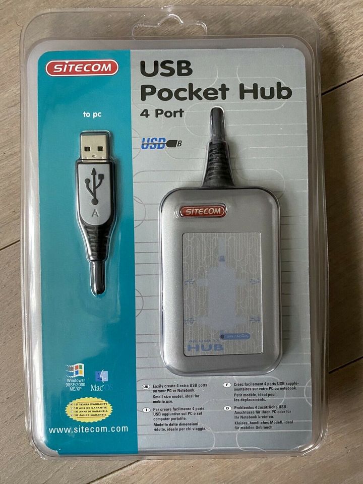 Sitecom USB 2.0 Pocket Hub 4 Anschlüsse ****NEU/ Originalverpackt in Hessen  - Bad Vilbel | PC Kabel & Adapter gebraucht kaufen | eBay Kleinanzeigen ist  jetzt Kleinanzeigen