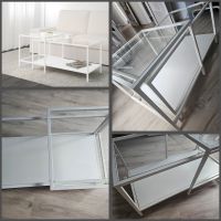 Couchtisch Set Beistelltisch Glas Tisch Metall weiss modern Niedersachsen - Braunschweig Vorschau