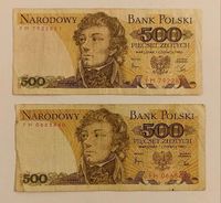 2 x 500 Zloty Geldscheine aus Polen - Sammler - Rarität Niedersachsen - Garbsen Vorschau