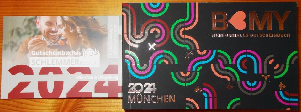 2 Gutscheinbücher: B MY München 2024 & Schlemmerbock München in Neuching