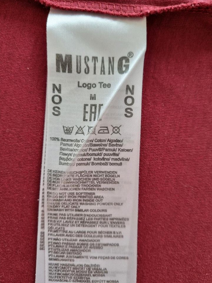 Mustang Shirt Größe M dunkelrot in Hamburg