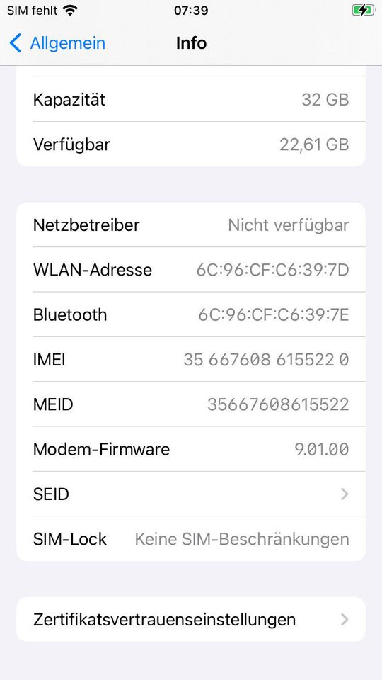 Apple iPhone 6S 32GB, neuer original Akku, neuwertiger Zustand in Haan