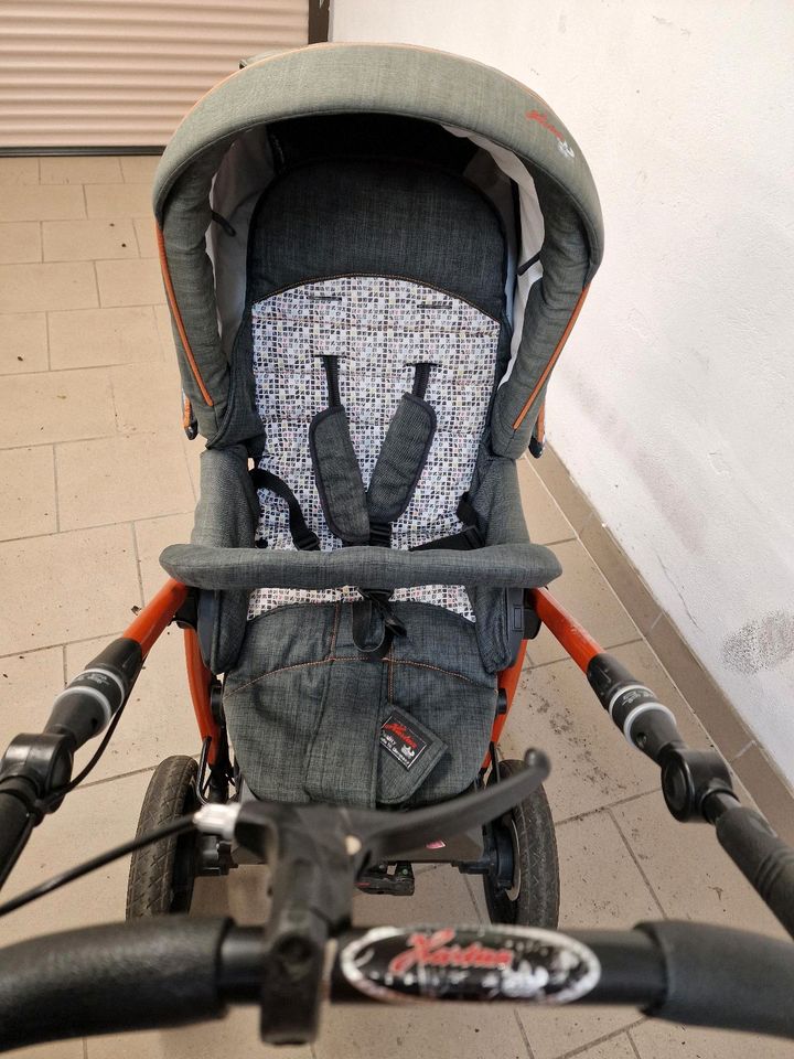 Hartan Racer GTS Kinderwagen Grau Orange in Niederwürschnitz