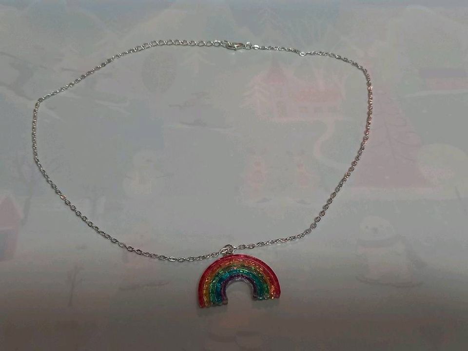 Rainbow Regenbogen Halskette Kette mit Anhänger Pride in Kassel