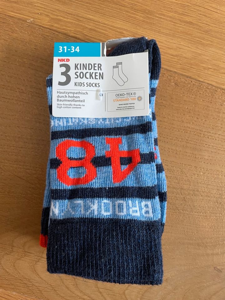 *Neu*  Kinder-Socken NKD  |3er-Pack Strümpfe | Gr. 31-34 in Gabsheim