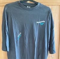 T-Shirt Oversize grau mit Druck Gr XS Bayern - Egenhofen Vorschau