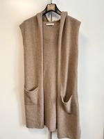 Lange ärmellose Strickjacke Monari in beige in Größe S Bayern - Friedberg Vorschau