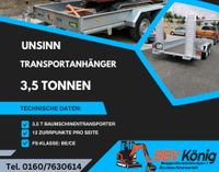 Miete / Verleih / Unsinn /Anhänger / Maschinentransporter Bayern - Ichenhausen Vorschau