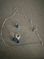 Halsketten mit anhänger und Ohrringe rot blau lila Niedersachsen - Duderstadt Vorschau