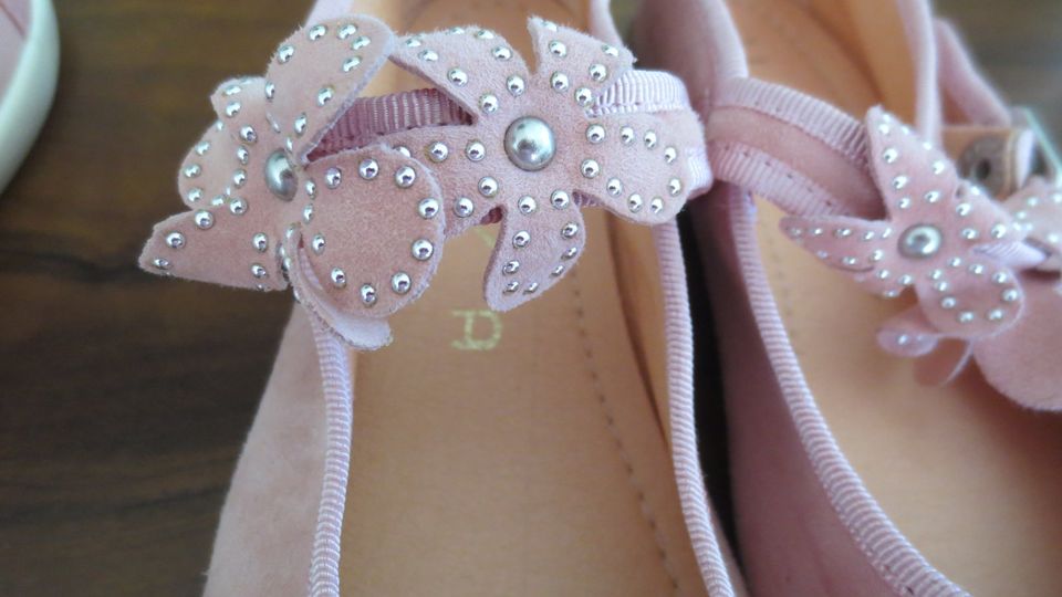 Ballerinas Espandrilles Mini Boden rose rosa Glitzer 30, 31 33 in Mittelbiberach