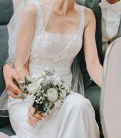 Brautkleid ivory Größe 32 mit Schleppe Bayern - Pfaffing Vorschau