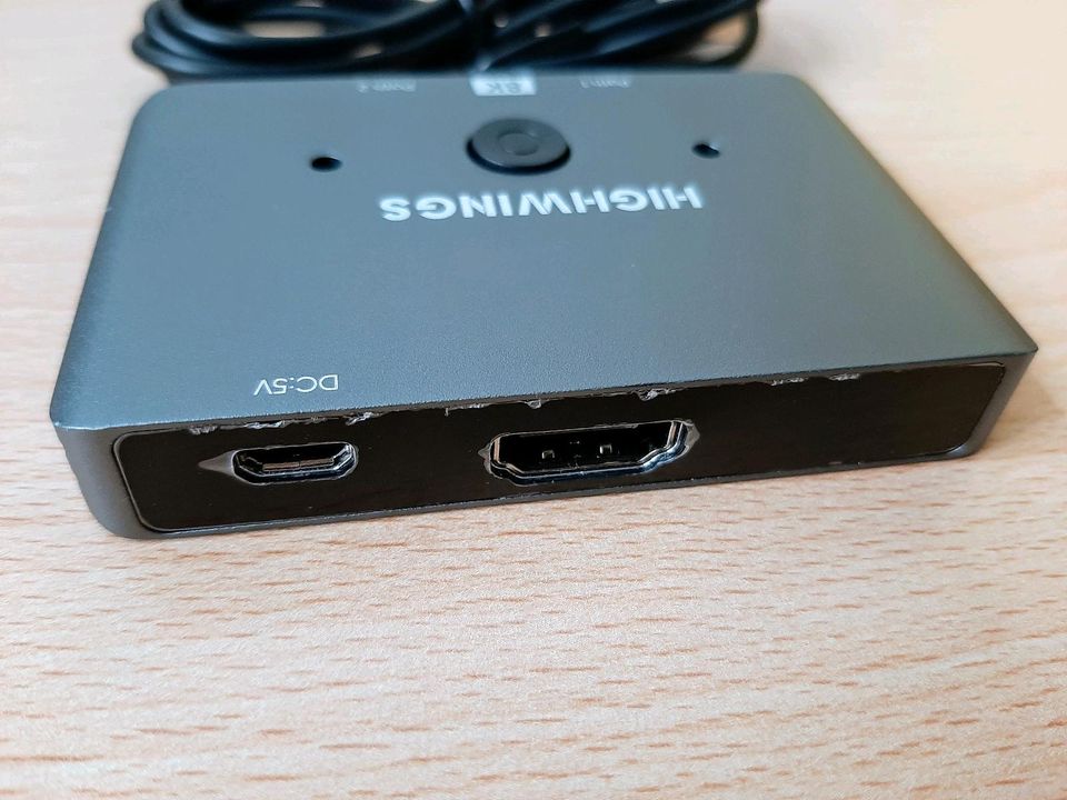 HDMI Switch Splitter 8k 2 in 1 in out Umschalter Bidirektional in Mannheim