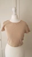 beiges cropped Shirt zum binden von H&M Gr M Bayern - Markt Nordheim Vorschau