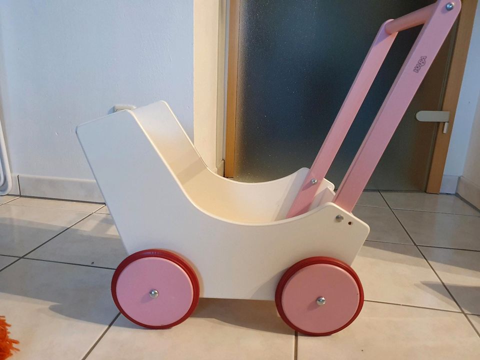 Haba Puppenwagen Pink/Weiß in Holzwickede