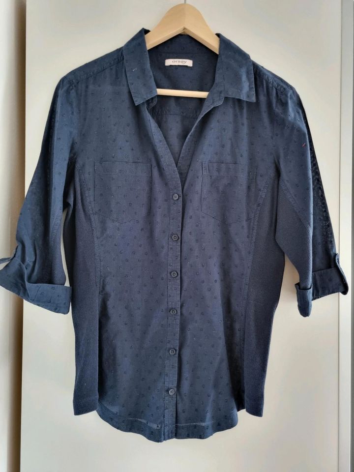 Bluse Orsay blau Damen Größe 40 in Zeulenroda