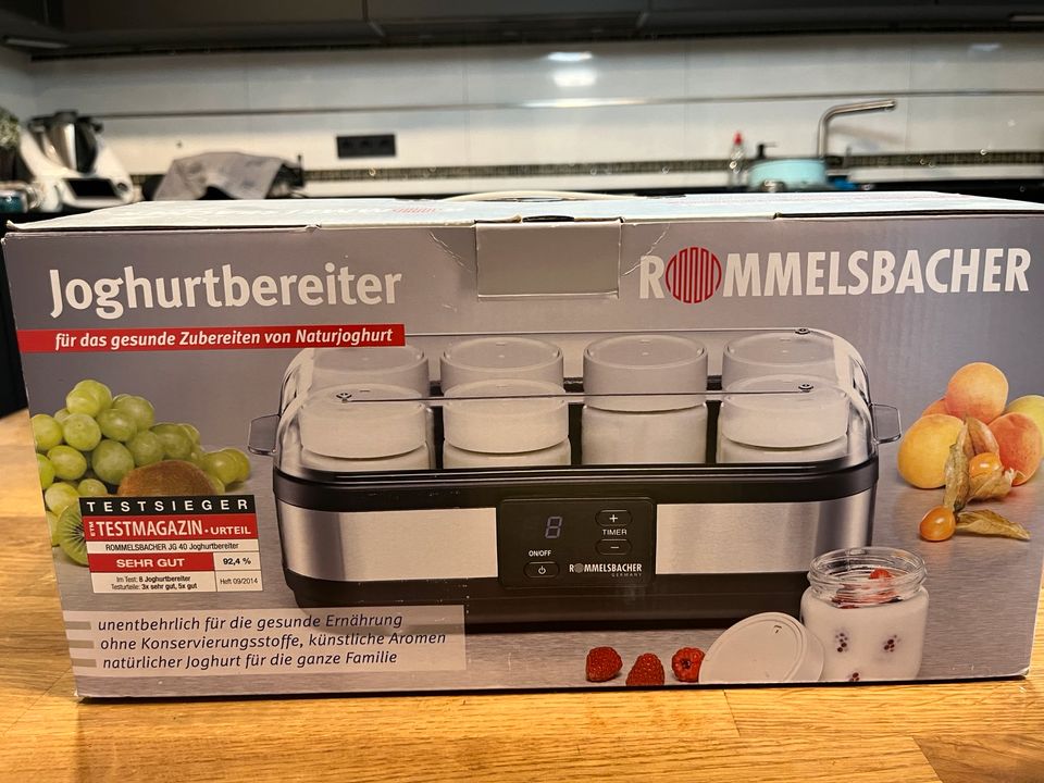 ROMMELSBACHER JOGHURTBEREITER JOGHURT MAKER EDELSTAHL NEU 8Gläser in Recklinghausen