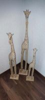 3 Holzgiraffen Holzfiguren Afrika Handarbeit Bayern - Straßkirchen Vorschau