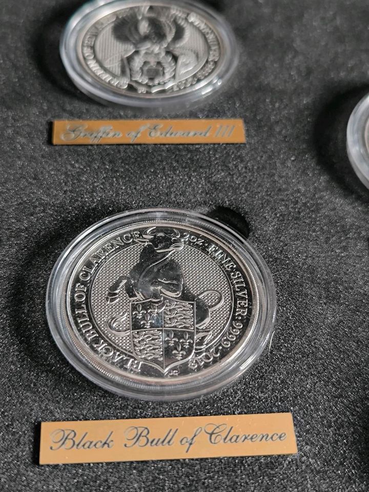 Silbermünzen Sammlung Queens BEASTS Großbritannien  2oz Silber in Suhl