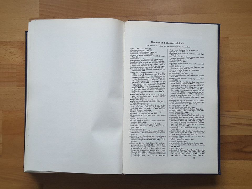 RAR! Chronologisch-themat. Verzeichnis der Werke W.A. MOZART 1958 in Bad Lausick
