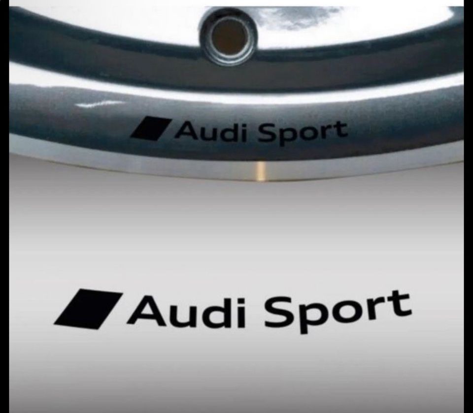 4x Audi Sport Felgen Aufkleber / alle Farben in Überherrn