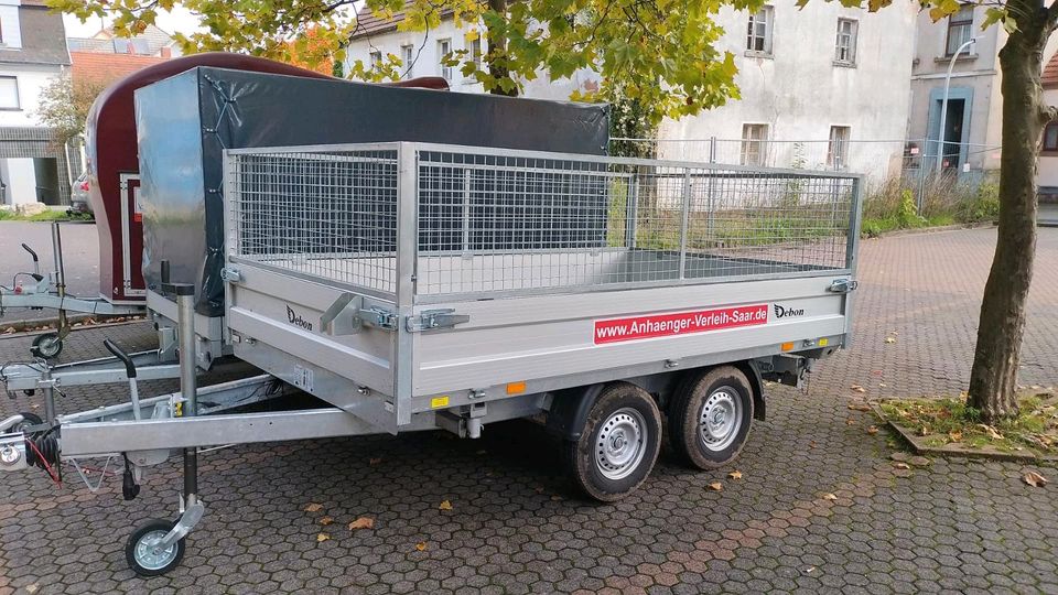 Kippanhänger Kipper Dreiseitenkipper mit Gitter in Sulzbach (Saar)