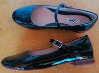 Clarks Lack Ballerinas Mary Jane schwarz Gr. 39 Mecklenburg-Vorpommern - Greifswald Vorschau