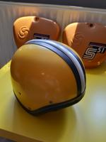 Simson S51 MZ DDR Original Eierschale Mopedhelm Halbschale orange Sachsen - Frohburg Vorschau