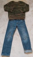 H & M Jeans und Sweatshirt Camouflage Gr.116 Sachsen - Riesa Vorschau