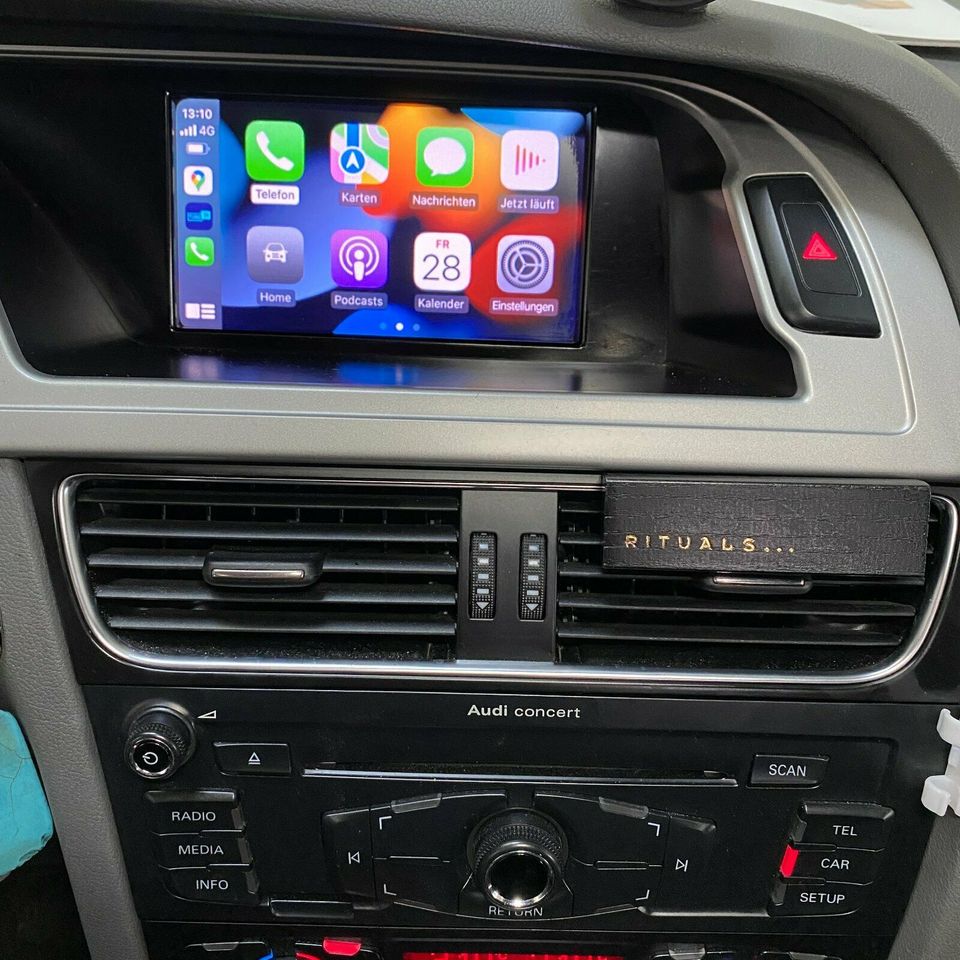 Apple CarPlay und Android Auto nachrüsten im Audi A4 B8 Radio Concert 