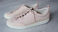 ECCO - Damen Halbschuhe Sneakers Echtleder lachs rosa Gr. 39 Niedersachsen - Oyten Vorschau
