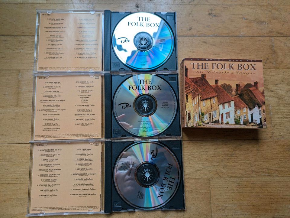 CD Box (3 CDs) The Folk Box Various Pulse mit 60 Classic Songs in Schiffdorf