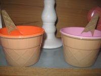 2 Eisbecher aus Kunststoff für Kinder mit Löffel neu Nordrhein-Westfalen - Detmold Vorschau