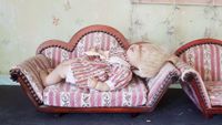 Vintage Deco Sofa Puppe Antik? Bayern - Warmensteinach Vorschau