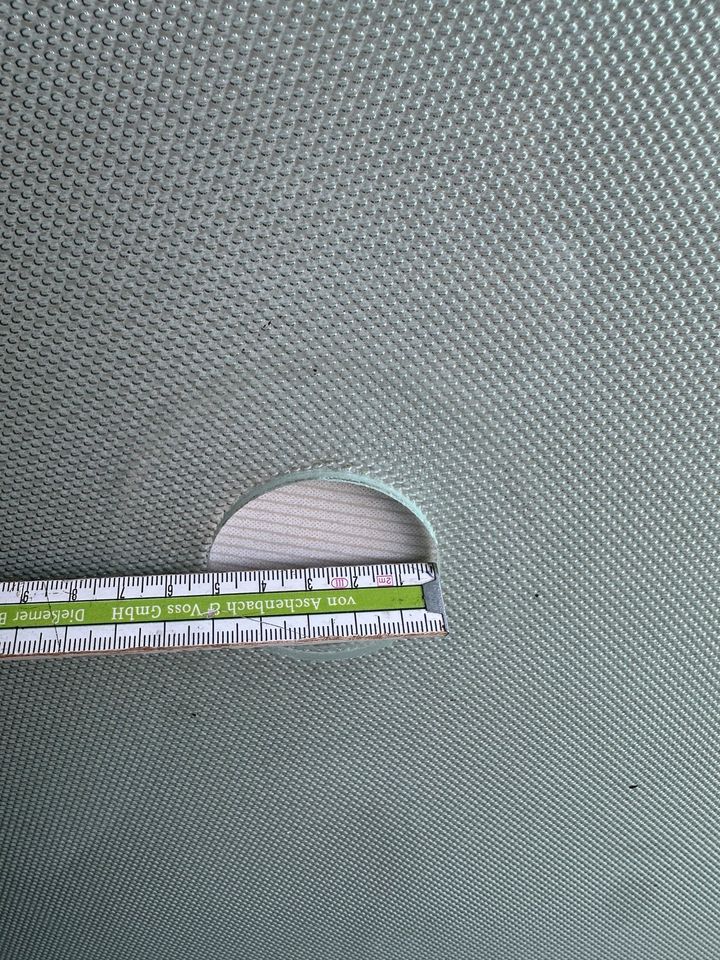 Runde Glastischscheibe d=114,5 cm in Lehmen