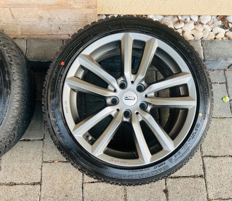 HOCHWERTIGE 4 Winterreifen FALKEN auf CMS Felgen 225/45 R17 Titan in Ense