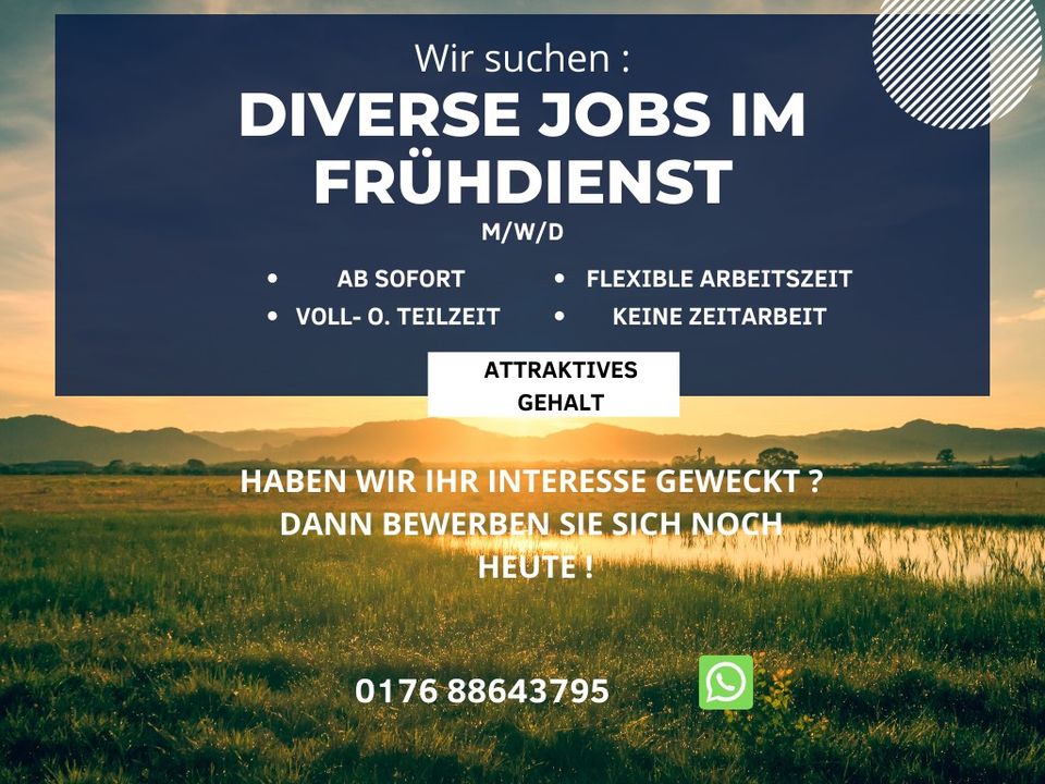 Diverse Jobs im Frühdienst (m/w/d) in Berlin