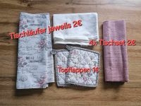 Tischläufer Topflappen Tischsets rosa Weiß grau Nordrhein-Westfalen - Alfter Vorschau