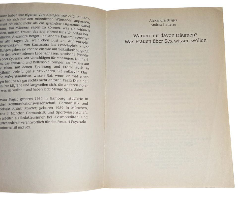 Warum nur davon träumen | Alexandra Berger, Andrea Ketterer, 2000 in Oranienburg